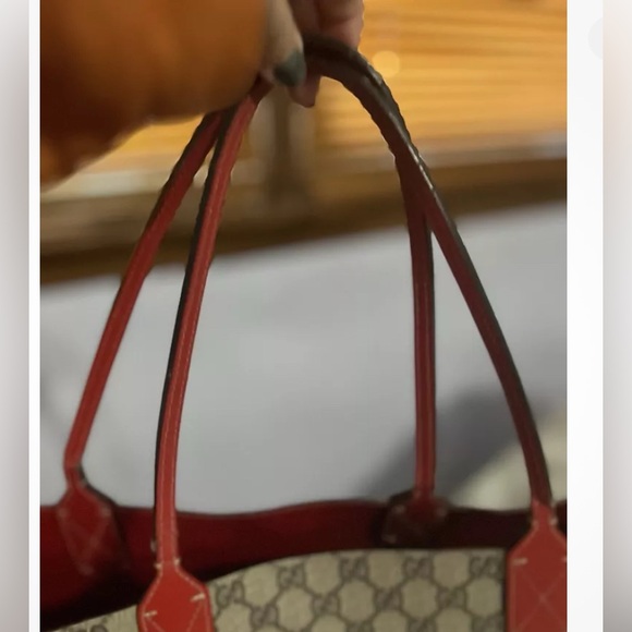 Gucci Reversible Tote Bag Red AS IS NO RETURN - Picture 7 of 7